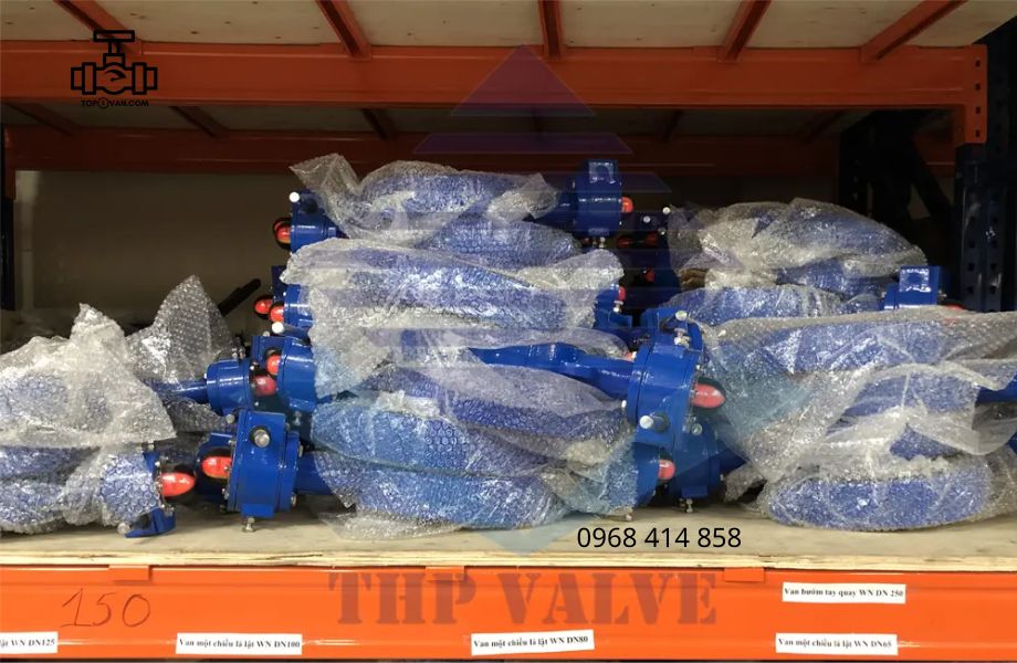 Van bướm tay quay gang Wonil DN100