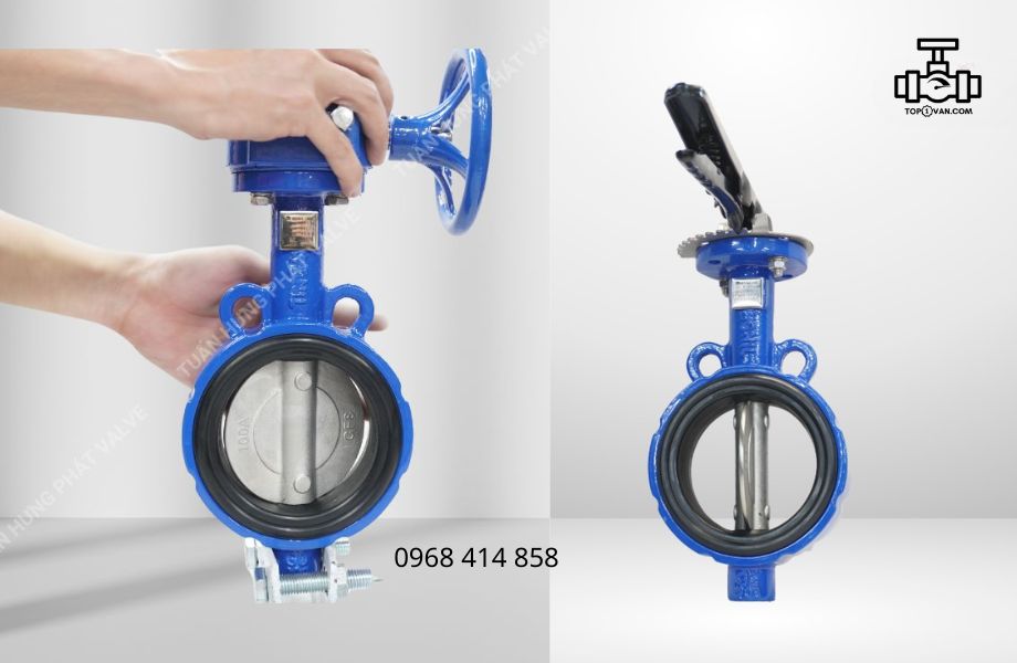 Van bướm tay quay gang Wonil DN100