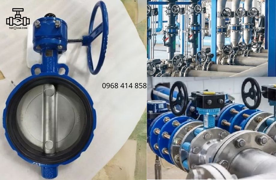 Van bướm tay quay gang Wonil DN250