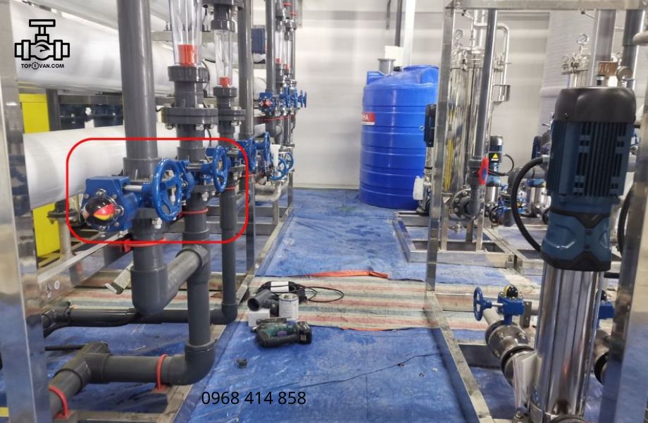 Van bướm tay quay gang Wonil DN450