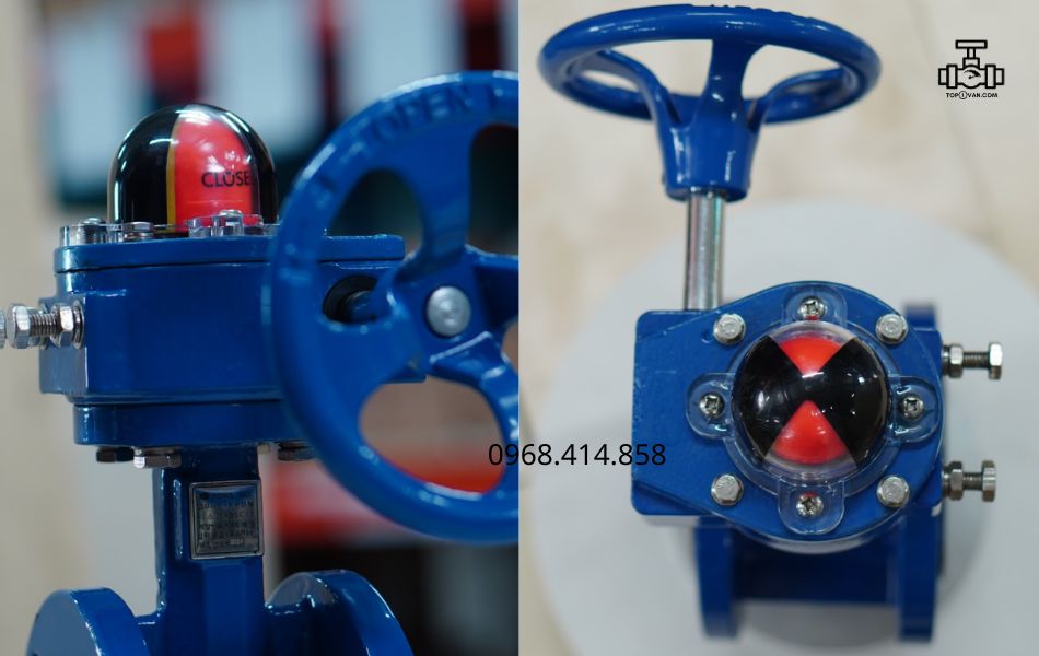 Van bướm 2 mặt bích tay quay gang Wonil DN150