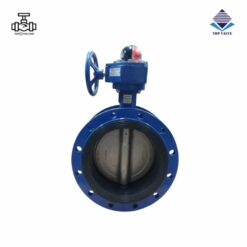 Van bướm 2 mặt bích tay quay gang Wonil DN450