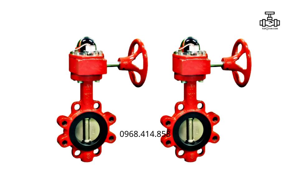 Van bướm tín hiệu điện gang Wonil DN150